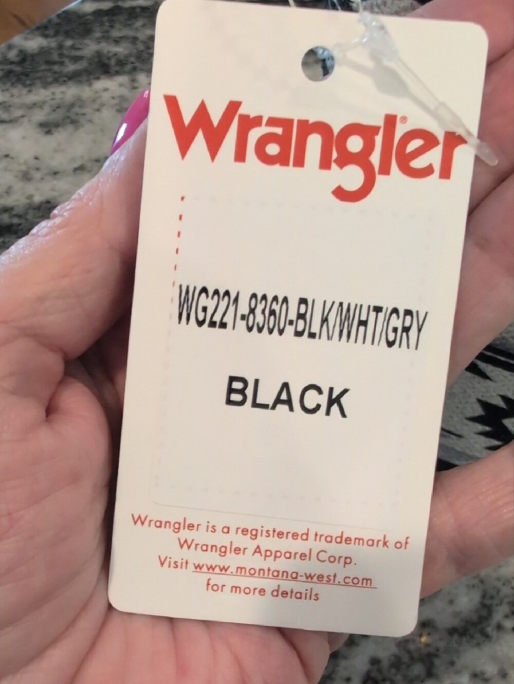 Wrangler Black & Cream Aztec Crossbody Bag - Picture 2 of 6